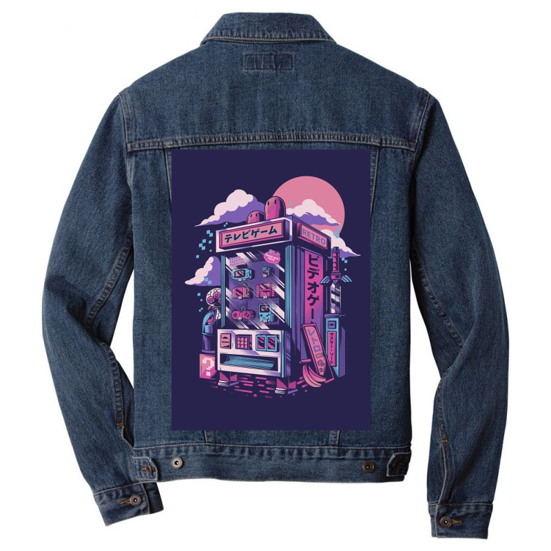 Retro Gaming Machine Men Denim Jacket | Artistshot