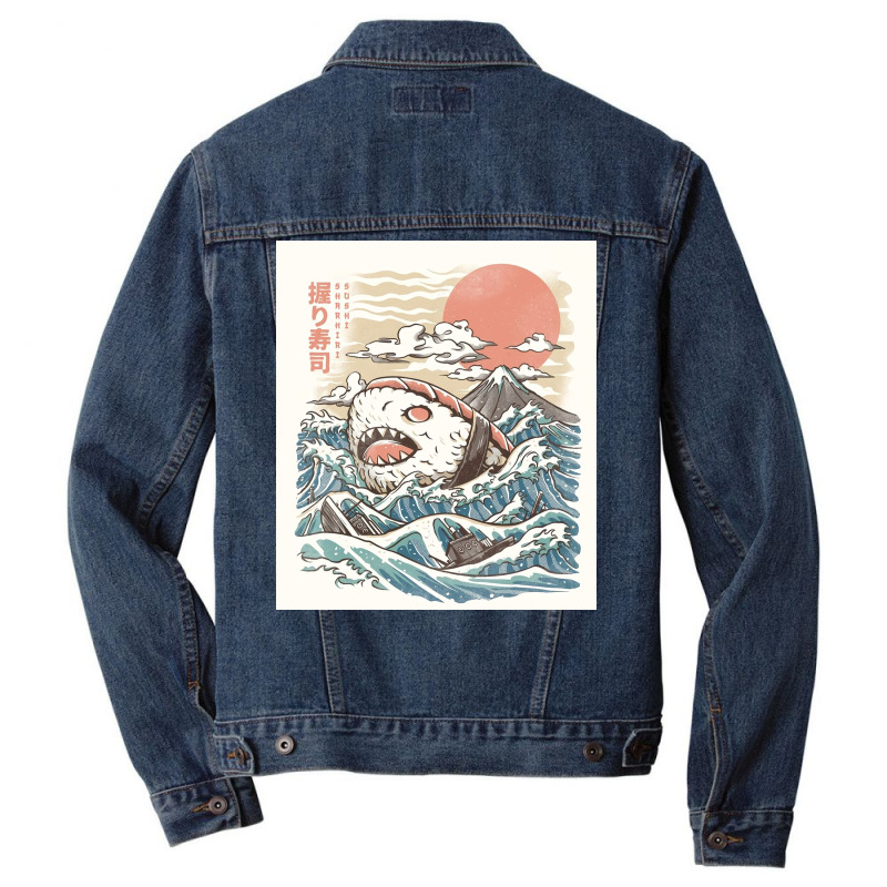 Sharkiri Sushi Men Denim Jacket | Artistshot