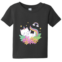 Cat Unicorn Aesthetic Flower Baby Tee | Artistshot