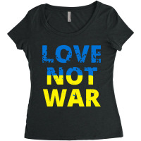 Love Not War Women's Triblend Scoop T-shirt | Artistshot