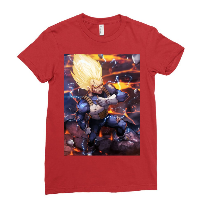 Vegeta Super Saiyan Ladies Fitted T-Shirt by Ralph G | Artistshot