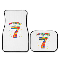 Building Blocks Bricks Awesome At 7 Years Old Birthday Boy Full Set Car Mats | Artistshot