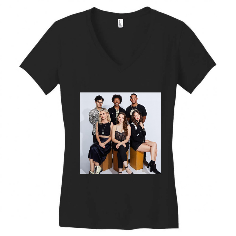 Retro  Finsie  For Men Women Women's V-Neck T-Shirt by Artist-Olga | Artistshot