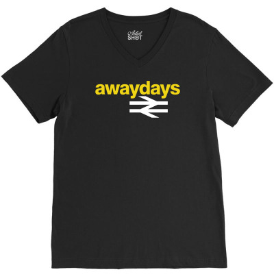 Away Days Football Casual V-neck Tee Designed By Andini