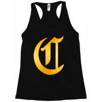 Old English Style Initial Letter Racerback Tank | Artistshot