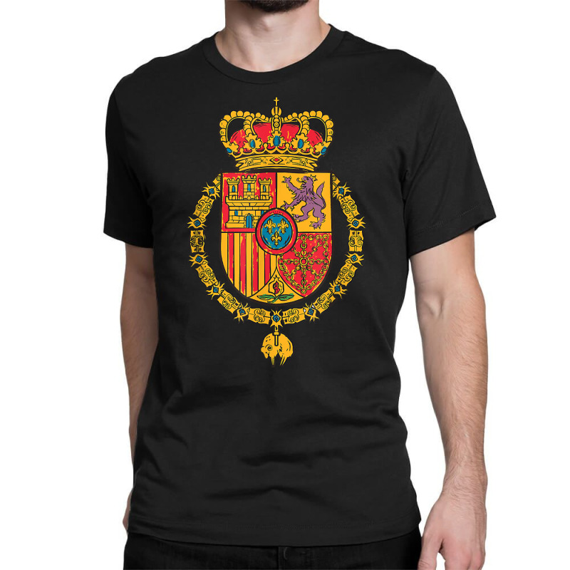 Spanish Flag Emblem Castle Spanish Roots Espana Spain T Shirt Classic T-shirt | Artistshot