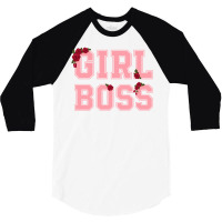 Girl Boss For Light 3/4 Sleeve Shirt | Artistshot