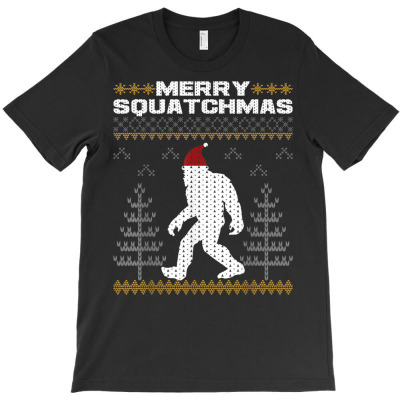 Merry Squatchmas T-shirt Designed By Bariteau Hannah