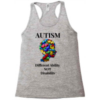 Autism Puzzle Autistic Different Ability Not Disability Autistic Racerback Tank | Artistshot