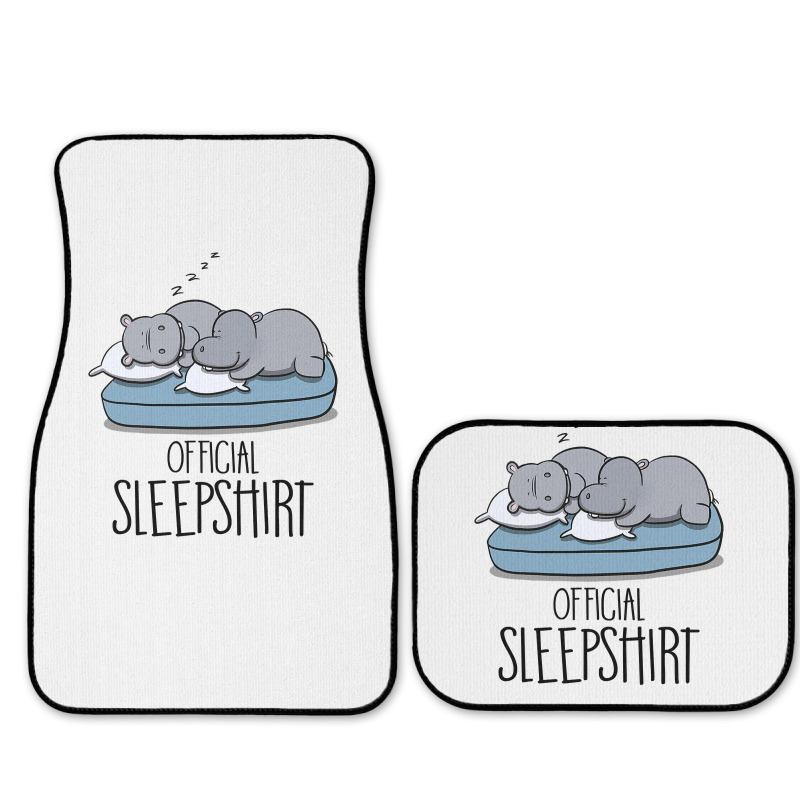 Hippopotamus Official Sleepshirt Funny Hippo Hippopotamus Lover 117 Hi Full Set Car Mats | Artistshot