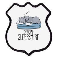 Hippopotamus Official Sleepshirt Funny Hippo Hippopotamus Lover 117 Hi Shield Patch | Artistshot