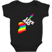 Live Aid Band Aid 1985 Symbol Baby Bodysuit | Artistshot