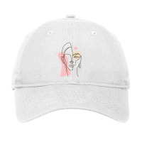 Women Line Art Adjustable Cap | Artistshot