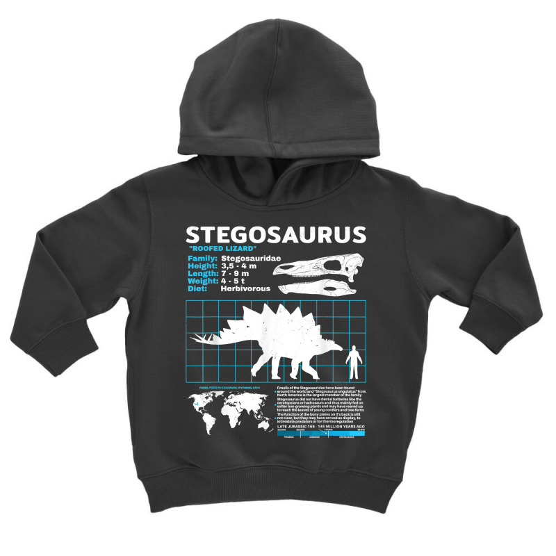 Stegosaurus Fact Sheet Dinosaur Facts T Shirt Toddler Hoodie | Artistshot