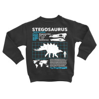 Stegosaurus Fact Sheet Dinosaur Facts T Shirt Toddler Sweatshirt | Artistshot