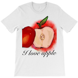 I love outlet apple t shirt