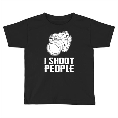 Digital Camera I Shoot People Toddler T-shirt Designed By Andini