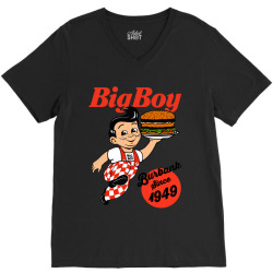 big boy burger V-Neck Tee | Artistshot