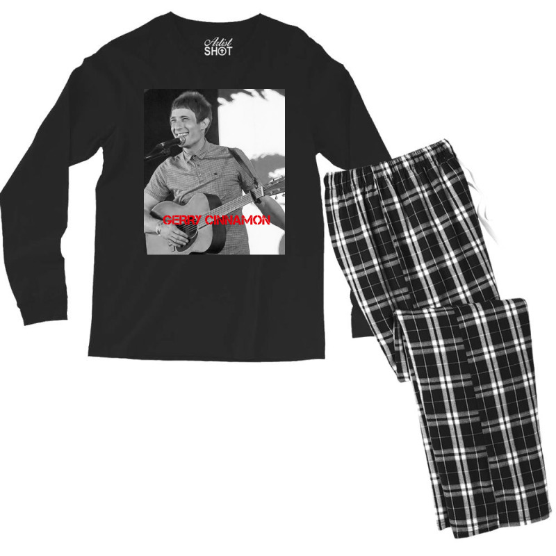 Retro Vintage  Acoustic Films Characters Gift Men Men's Long Sleeve Pajama Set | Artistshot