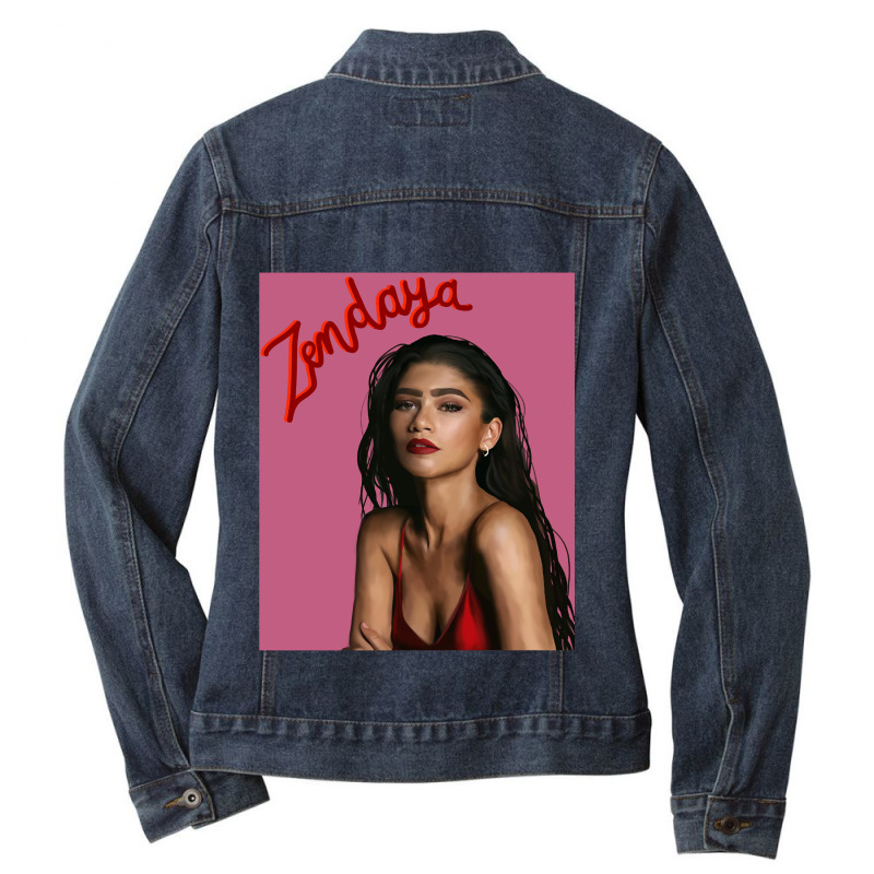 Graphic Picture  Ruby Design Character Birthday Gifts Ladies Denim Jacket by Volimty-Shop | Artistshot