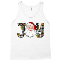 Western Texas Leopard Plaid Cow Print Santa Christmas Joy T Shirt Tank Top | Artistshot