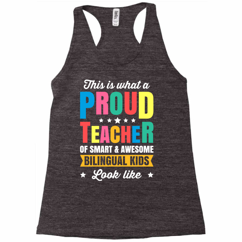 Bilingual Spanish Teacher Dual Language Teacher School Pullover Hoodie Racerback Tank by peersodshamiw8 | Artistshot