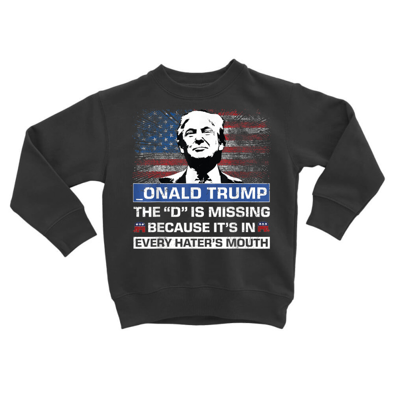 Donald Trump The D Is Missing Trump Supporter  Onald Trump T Shirt Toddler Sweatshirt | Artistshot