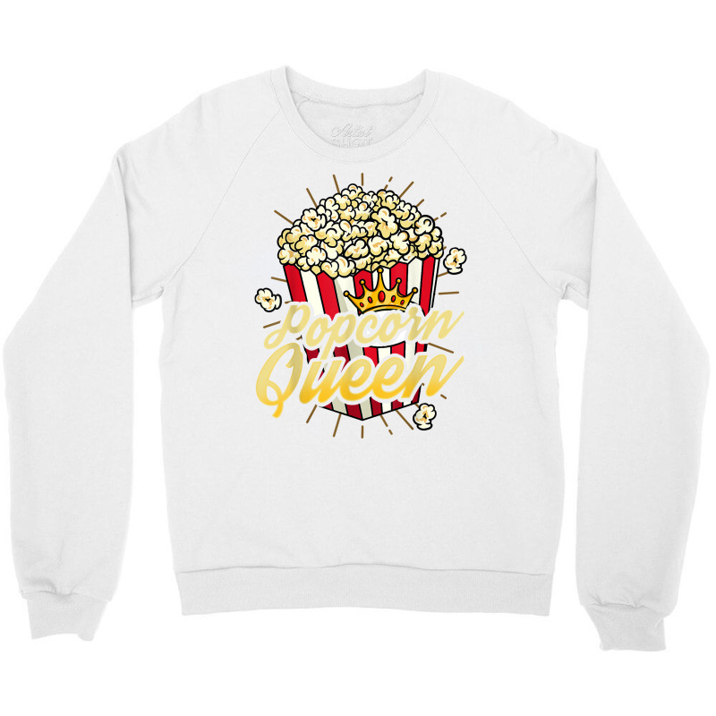 Funny Popcorn Lover Gift Movie Night Cinema Lover T Shirt Crewneck Sweatshirt by GradenKacers | Artistshot