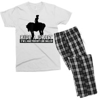 Funny Ride A Draft Horse T Shirt For Women Riders Men's T-shirt Pajama Set | Artistshot