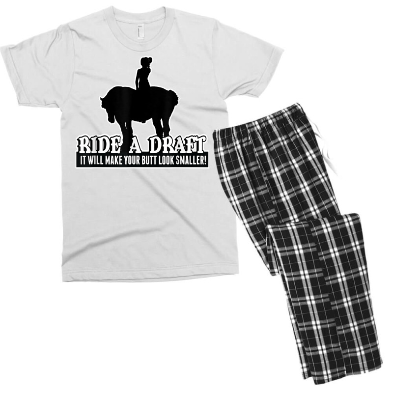 Funny Ride A Draft Horse T Shirt For Women Riders Men's T-shirt Pajama Set by GradenKacers | Artistshot