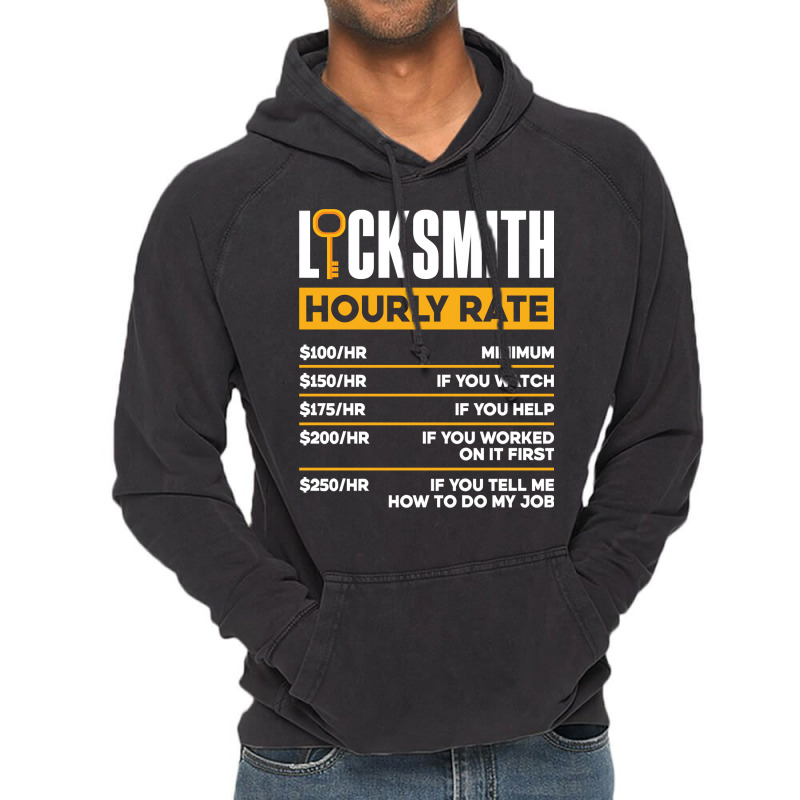 Locksmith Lockpicking Locksmith Hourly Rate Funny Long Sleeve T Shirt Vintage Hoodie by AbidahToenges | Artistshot