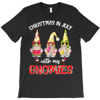 Funny Summer Vacation Gnomies Gnomes For Christmas In July Tank Top T-shirt | Artistshot