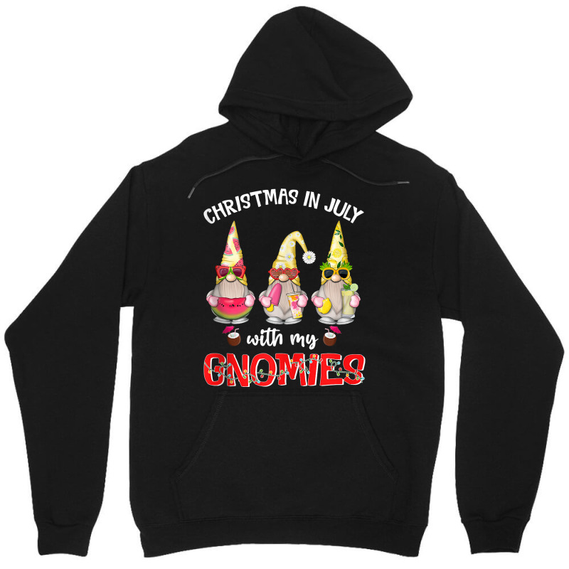 Funny Summer Vacation Gnomies Gnomes For Christmas In July Tank Top Unisex Hoodie by GradenKacers | Artistshot