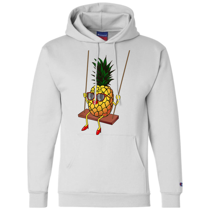 Funny Swinging Pineapple Lover Gift  Cute Swinger Men Women T Shirt Champion Hoodie by GradenKacers | Artistshot