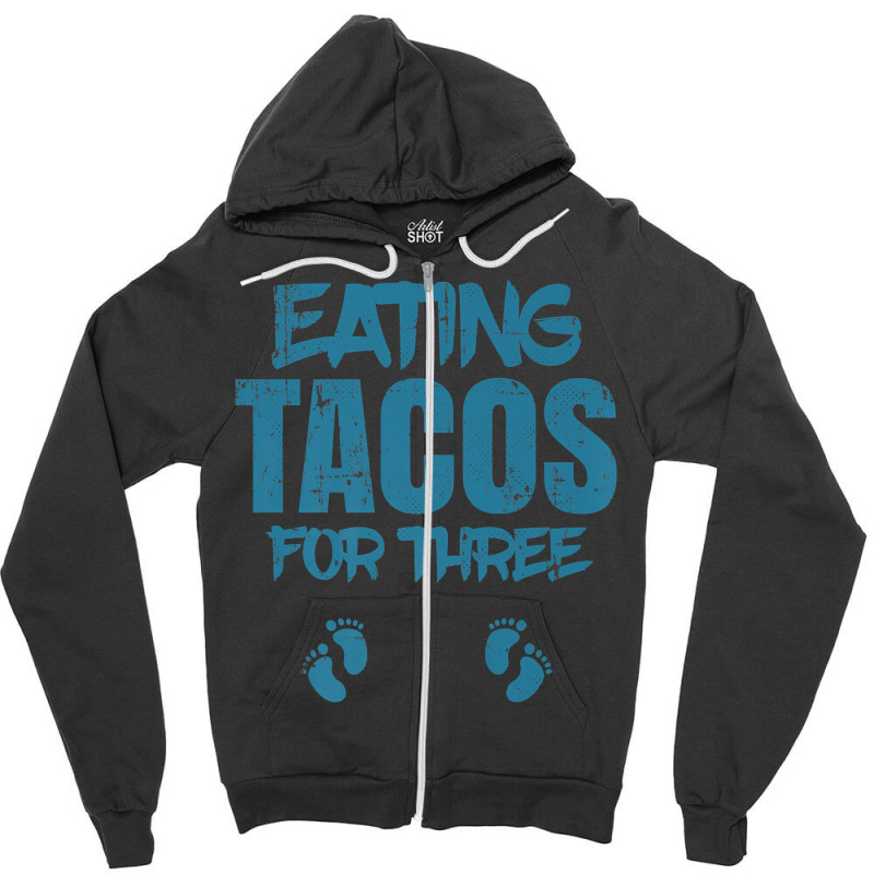 Funny Taco Announcement. Eating Tacos For Three Premium T Shirt Zipper Hoodie by GradenKacers | Artistshot