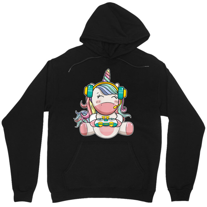 Gamer Girl Unicorn Gaming Cute Video Game Women Girls T Shirt Unisex Hoodie by GradenKacers | Artistshot