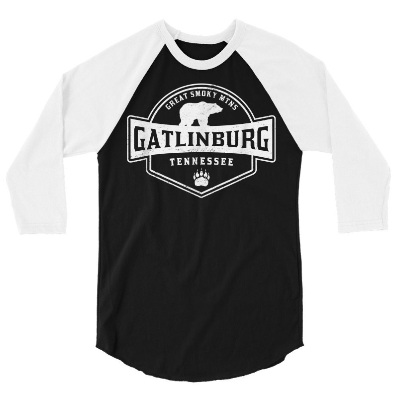 Gatlinburg Tennessee Great Smoky Mountains Black Bear T Shirt 3/4 Sleeve Shirt by GradenKacers | Artistshot