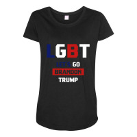 Lgbt Let’s Go Brandon - Usa Political Gift Maternity Scoop Neck T-shirt | Artistshot