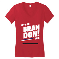 Let's Go Brandon Fjb - Usa Political Gift Women's V-neck T-shirt | Artistshot