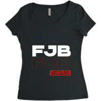 Fjb Let’s Go Brandon - Usa Political Gift Women's Triblend Scoop T-shirt | Artistshot