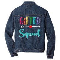 Gifted Squad Teacher Back To School T Shirt Men Denim Jacket | Artistshot