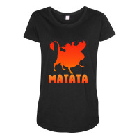 Cool Gradien Art Matata Maternity Scoop Neck T-shirt | Artistshot