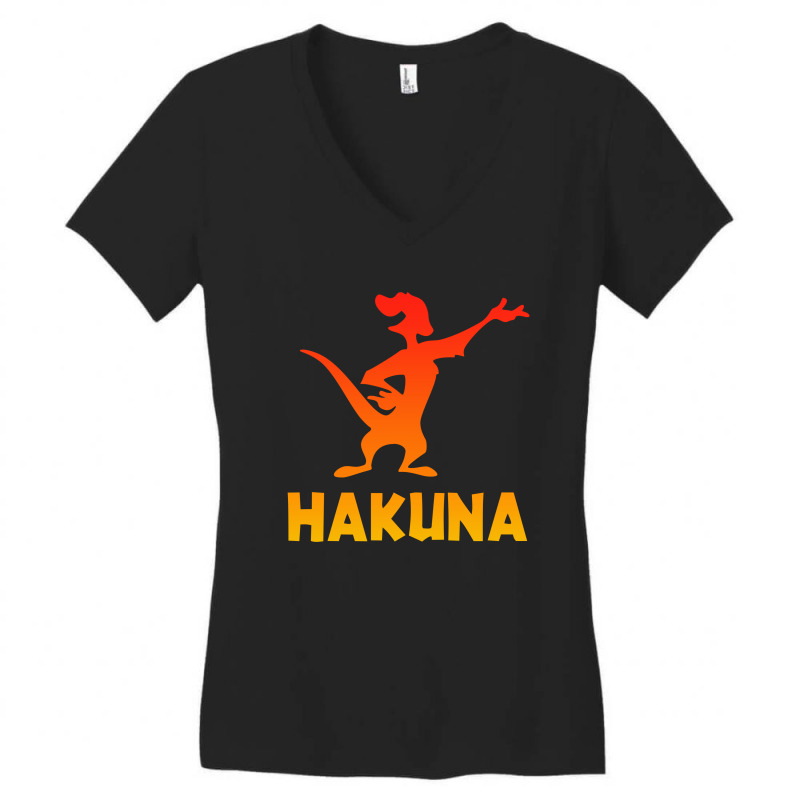 Hakuna Women's V-Neck T-Shirt by Reotechart | Artistshot