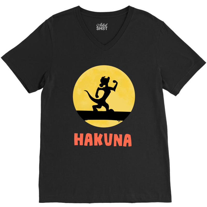 Silhouette Design Hakuna V-Neck Tee by Reotechart | Artistshot