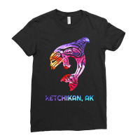 Ketchikan Alaska Se Native American Indian Orca Killer Whale T Shirt Ladies Fitted T-shirt | Artistshot