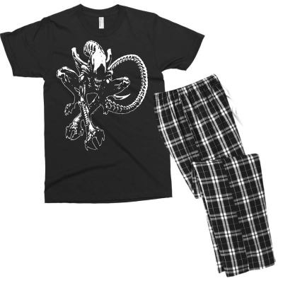 Alien Movie Xenomorph Men's T-shirt Pajama Set Designed By Mdk Art