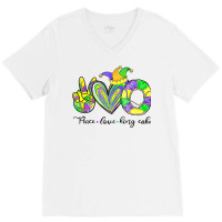 Peace Love King Cake Mardi Gras Tshirt Men Women Kids Premium T Shirt V-neck Tee | Artistshot