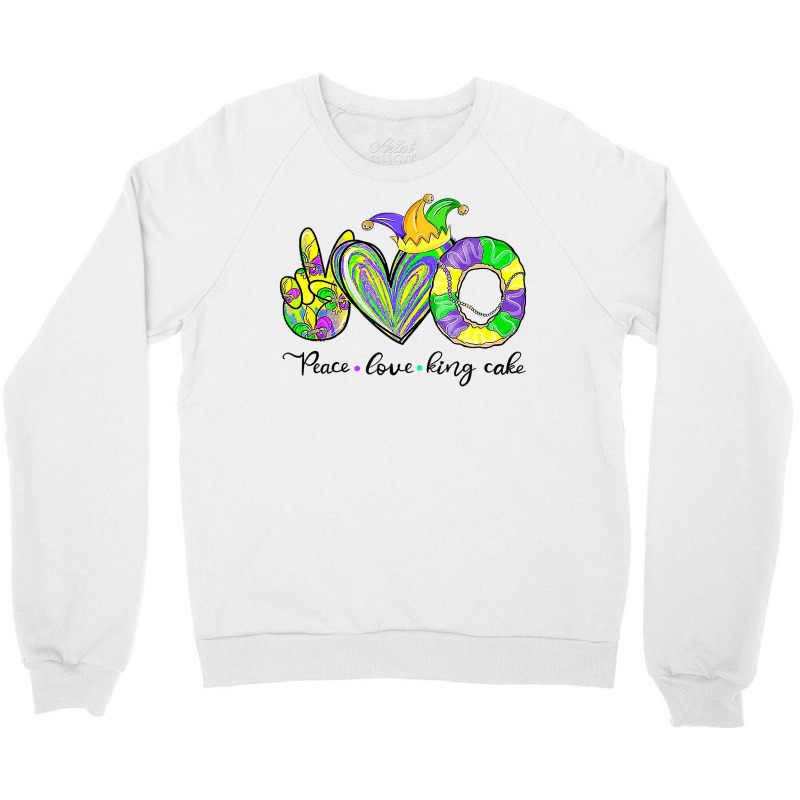 Peace Love King Cake Mardi Gras Tshirt Men Women Kids Premium T Shirt Crewneck Sweatshirt | Artistshot