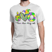 Peace Love King Cake Mardi Gras Tshirt Men Women Kids Premium T Shirt Classic T-shirt | Artistshot