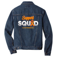 Support Squad Leukemia Awareness Warrior Fight For Men Women T Shirt Men Denim Jacket | Artistshot